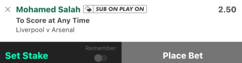 Chelsea v Liverpool bet builder