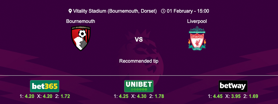 AFC Bournemouth v Liverpool