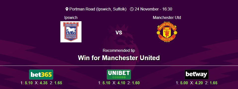 Ipswich Town - Manchester United - Premier League 24/25
