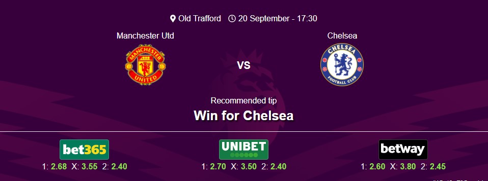 Manchester Utd vs Chelsea - Premier League 25/26