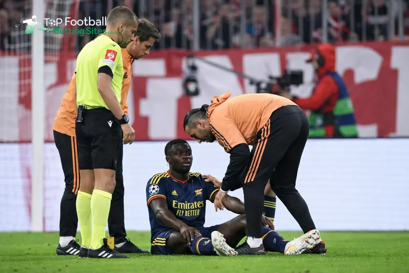 Saka’s Early Exit in Munich Puts Arsenal on Edge
