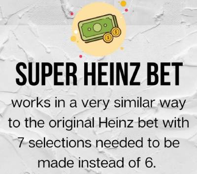 We need seven selections for our Super Heinz bet